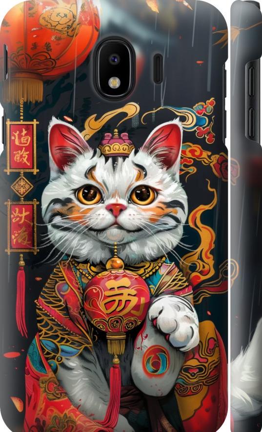 Чехол на Samsung Galaxy J4 2018 China Cat v2 (6135m-1487-42517) Чехол на Samsung Galaxy J4 2018 China Cat v2 (6135m-1487-42517)