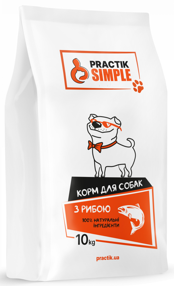 Корм для собак Practik Simple Суперпреміум з морською рибою 40 кг (40DFS065) - фото 1 Корм для собак Practik Simple Суперпреміум з морською рибою 40 кг (40DFS065) - фото 1