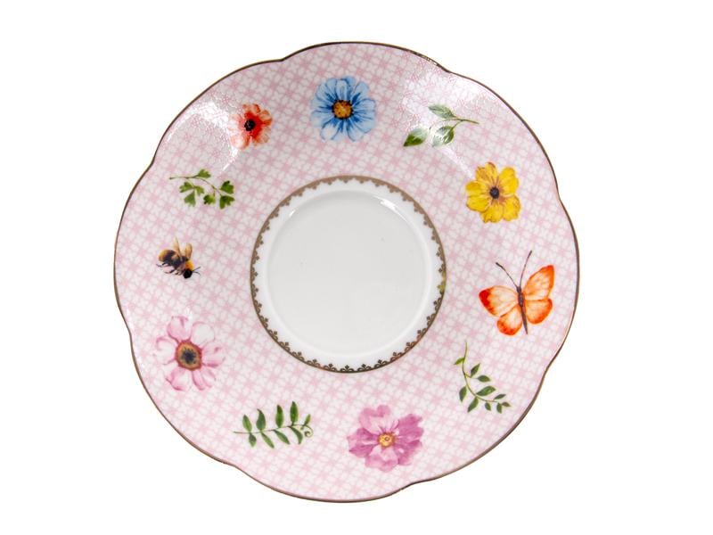 Набір чайних чашок Lefard Blossom порцелянових з блюдцем на 2 персони 220 мл Рожевий/Білий (922-086) - фото 3 Набір чайних чашок Lefard Blossom порцелянових з блюдцем на 2 персони 220 мл Рожевий/Білий (922-086) - фото 3