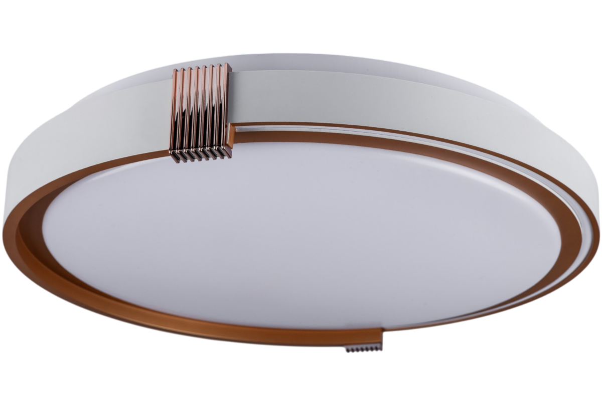 Стельовий світильник Vestum COLISEUM матовий 60W 3000К-6500К з ДК 395х60 мм Білий/Золотий