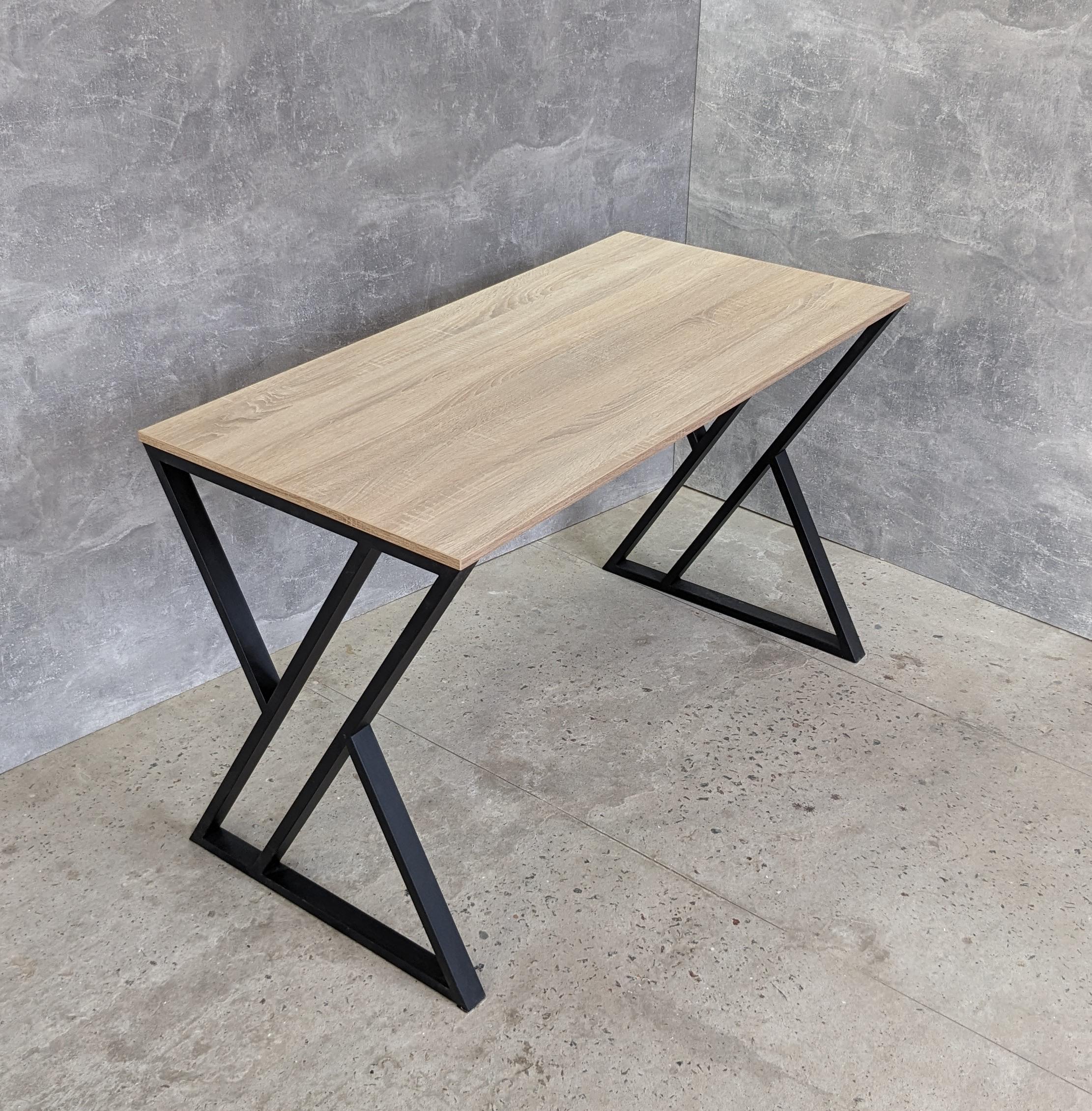 Стол письменный в стиле Лофт М8 1200x600x16 мм/40x20 мм Дуб Сонома (29041654)