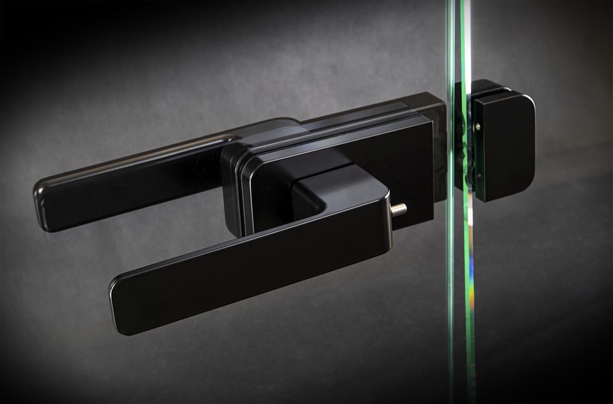 Дверна ручка для скла WALA H4S32/SM1OM2 з магнітним механізмом та фіксатором В1 скло-скло Чорний (H4S32/SM1OM2) - фото 2 Дверна ручка для скла WALA H4S32/SM1OM2 з магнітним механізмом та фіксатором В1 скло-скло Чорний (H4S32/SM1OM2) - фото 2