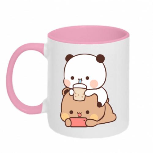 Чашка керамічна двоколірна Сhilling Bubu and Dudu 320 мл Білий із рожевим (15760551-47-193866) - фото 1 Чашка керамічна двоколірна Сhilling Bubu and Dudu 320 мл Білий із рожевим (15760551-47-193866) - фото 1