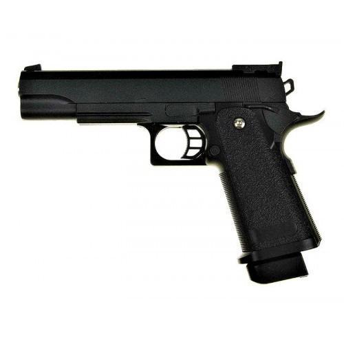 Пистолет страйкбольный Galaxy Colt M1911 Hi-Capa G6 металл Черный (12361183)