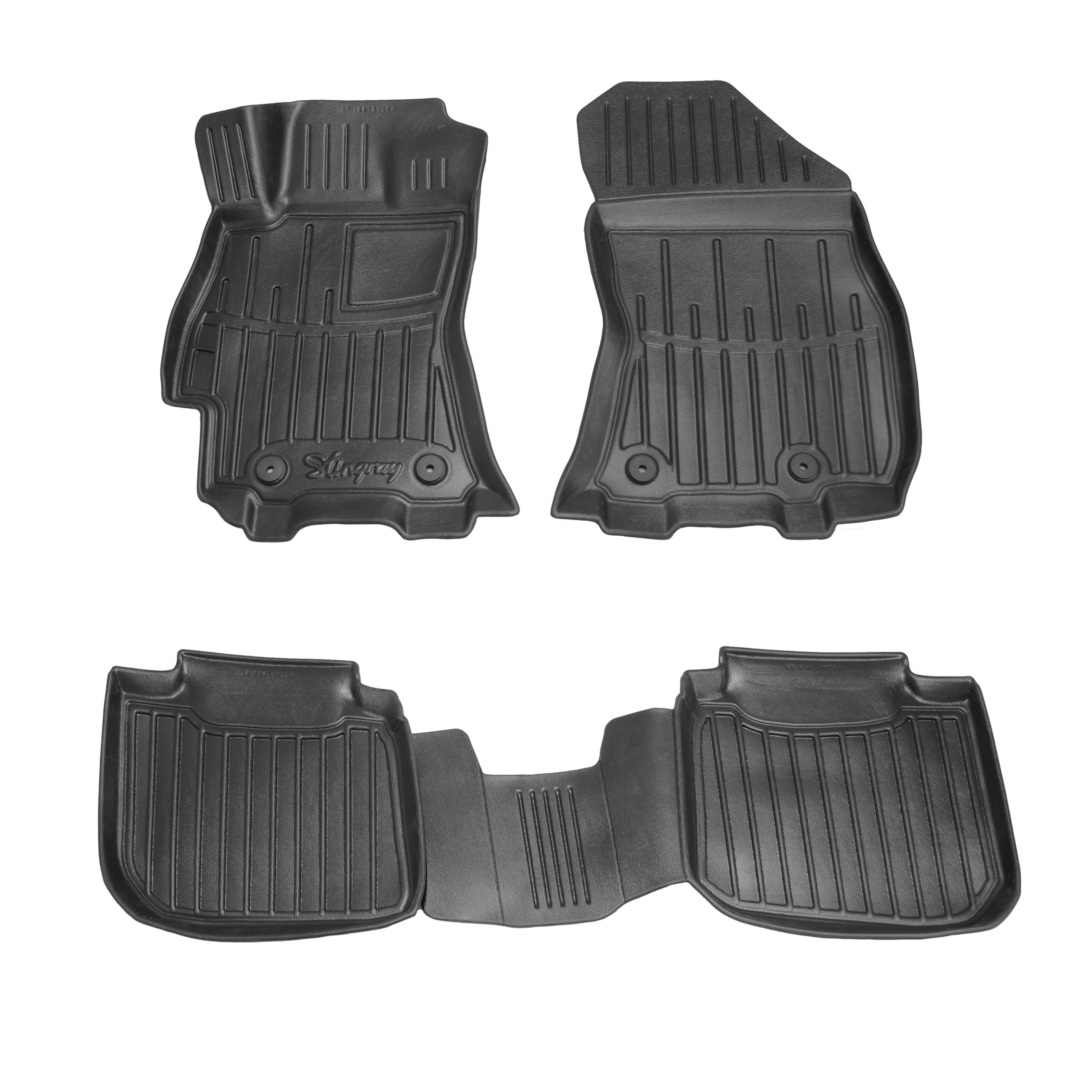 Коврики Stingray 3D для Subaru Outback 2014-2019 рр. полиуретан 4 шт. Черный (158583) Коврики Stingray 3D для Subaru Outback 2014-2019 рр. полиуретан 4 шт. Черный (158583)