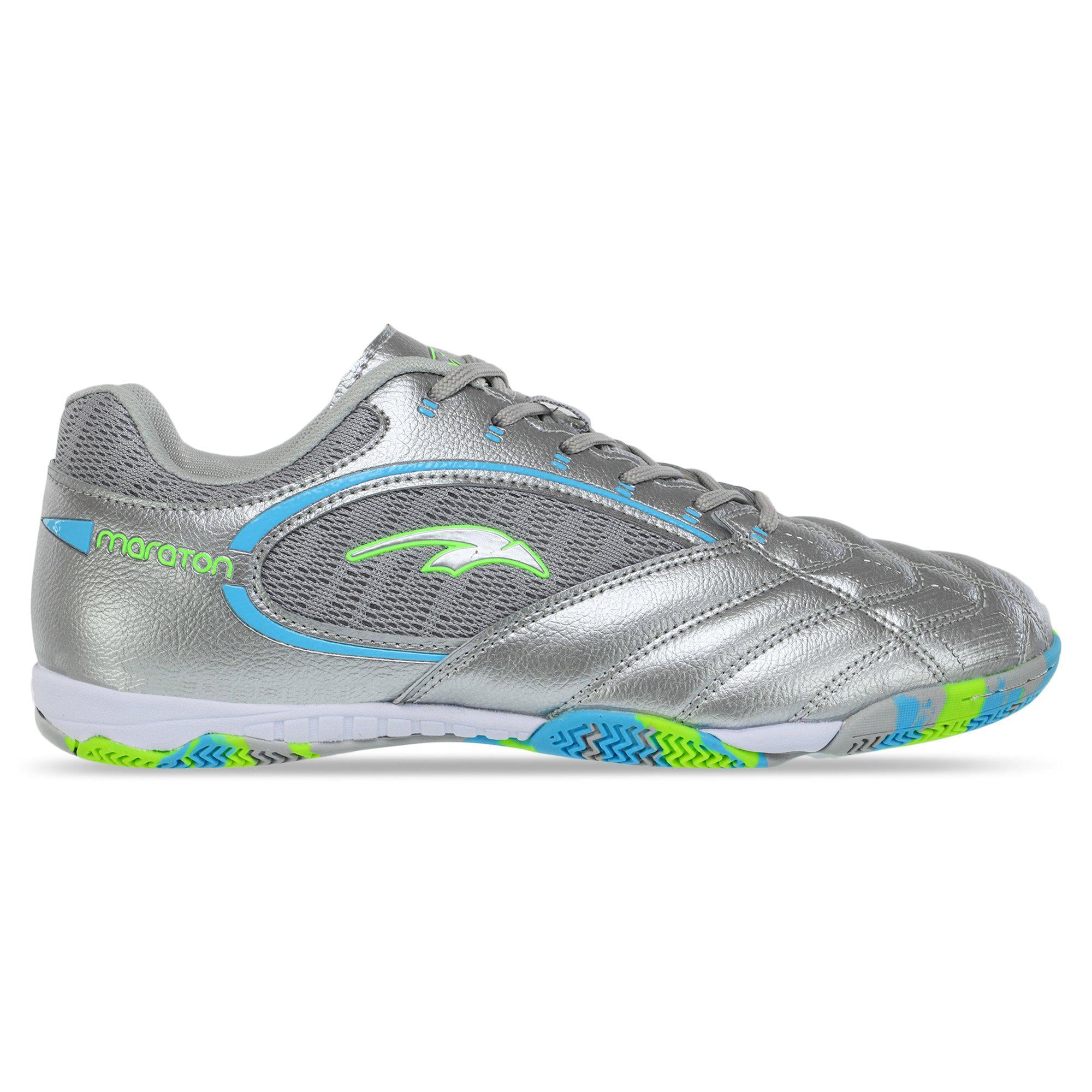 Обувь для футзала мужская Maraton 230602-2 р. 41 Серебряный/Голубой (AM0002790)