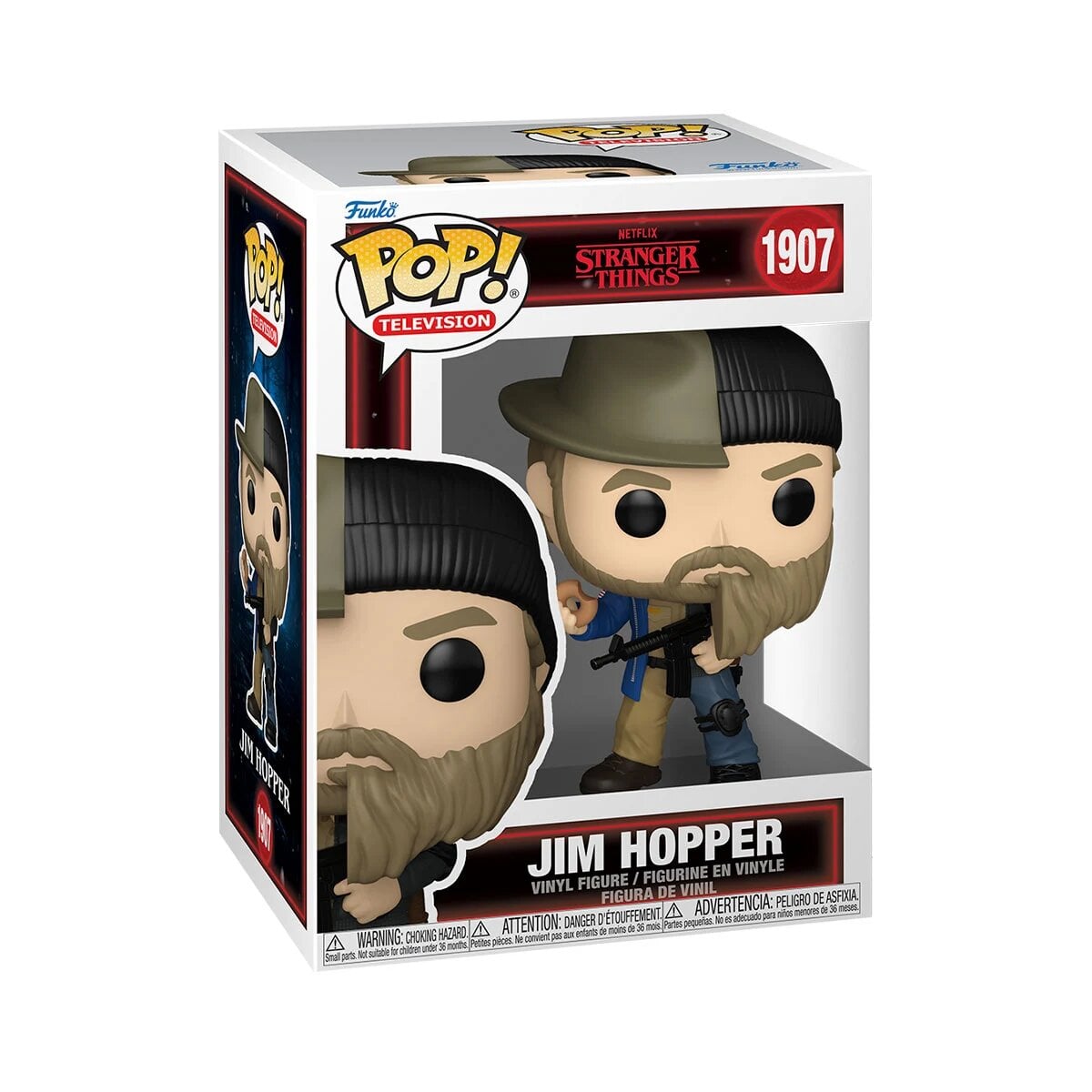 Детская игровая фигурка Funko POP! Джим Гоппер Удивительные чудеса S7 9,6 см виниловая (93085)
