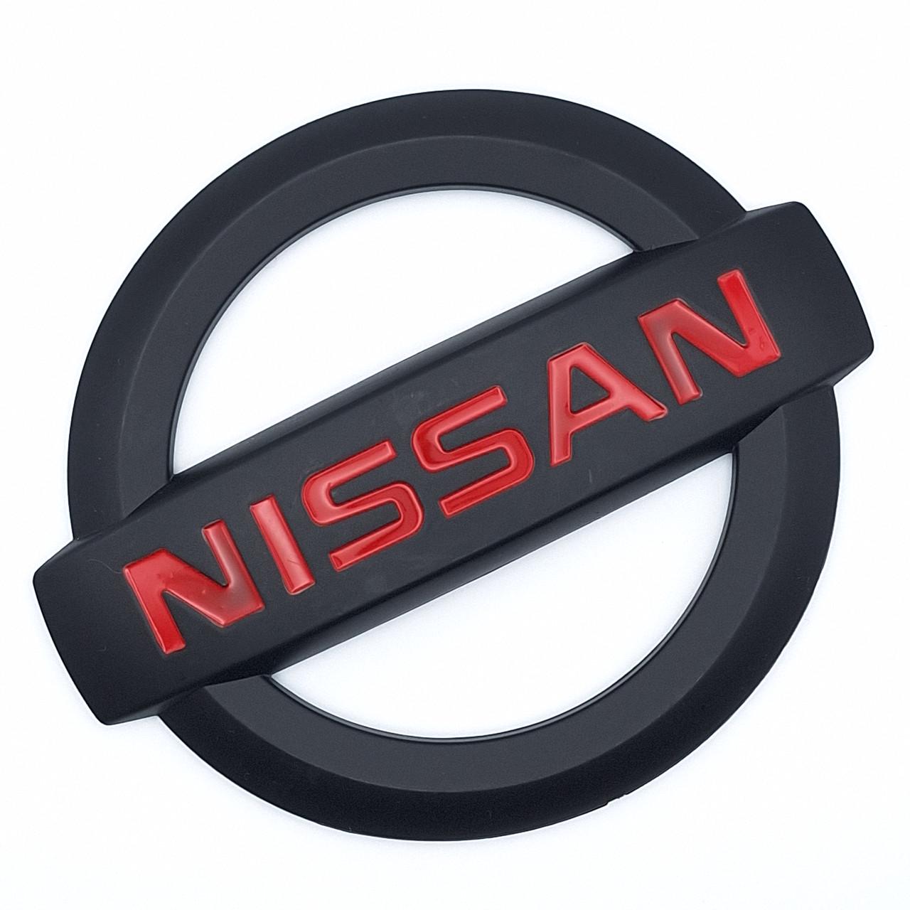 Эмблема Nissan ABS 118х100 мм Черный матовый (2502203339)