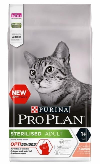 Корм сухой для котів Purina Pro Plan Sterilised з лососем 10 кг (7613036517164)