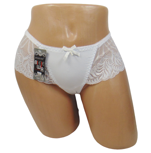 Женские трусики бразилиана Biweier 19291 XL Белый (1684389699)