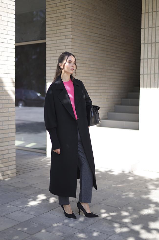 Пальто-тренч Lipar удлиненное р. 50 Черный (6316) - фото 3 Пальто-тренч Lipar удлиненное р. 50 Черный (6316) - фото 3