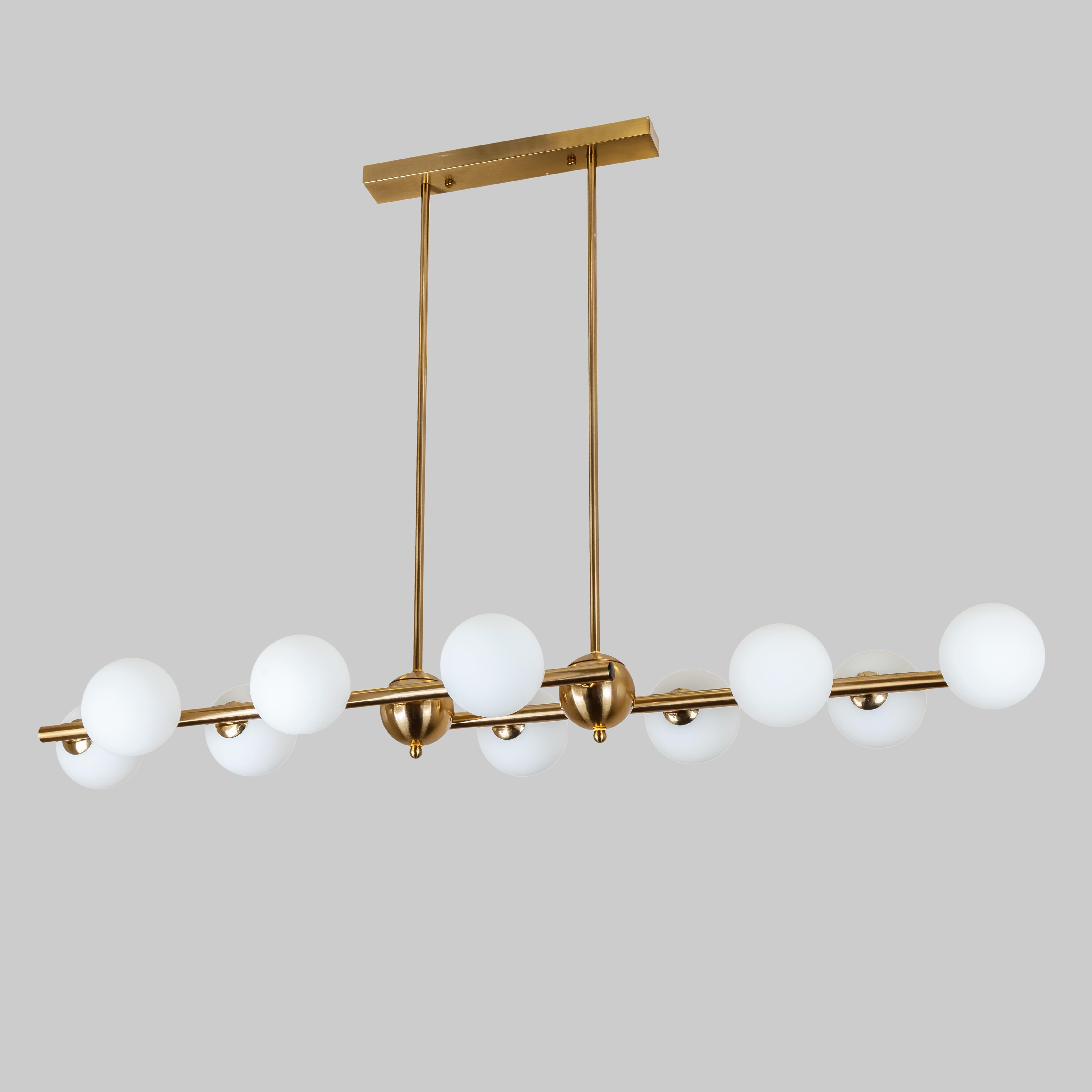 Люстра Modern Shine на 10 ламп Бронзовый (61-V1020-10)