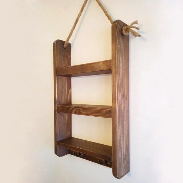 Полка настенная из дерева Джаверито Латте (ПНС/005516)