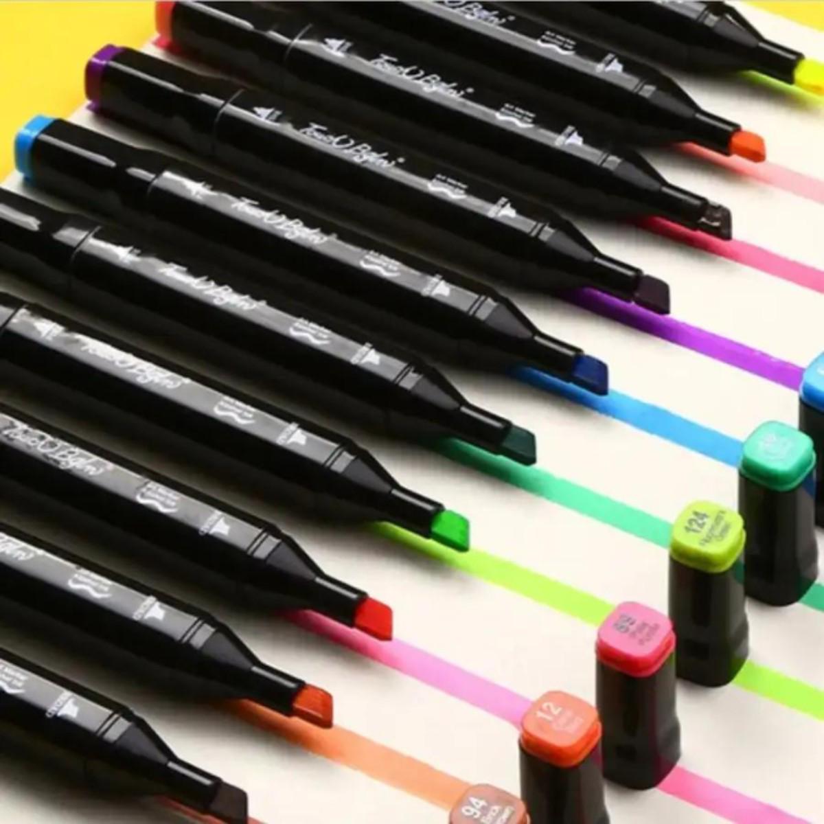 Набір двосторонніх скетч маркерів для малювання Touch Sketch 262 шт. (9369) - фото 10 Набір двосторонніх скетч маркерів для малювання Touch Sketch 262 шт. (9369) - фото 10