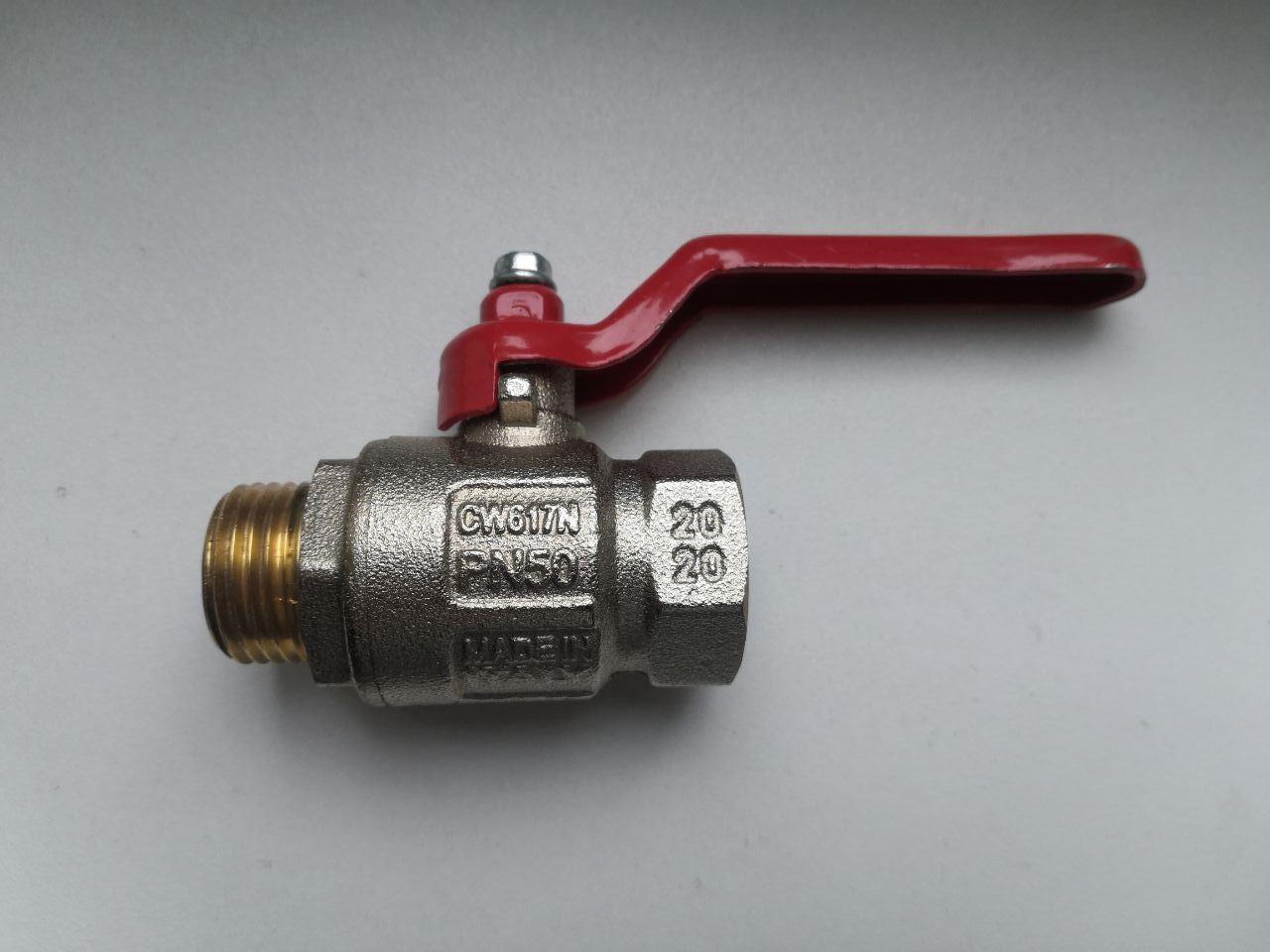 Кульовий кран CW617N PN50 1/2" папа-мама