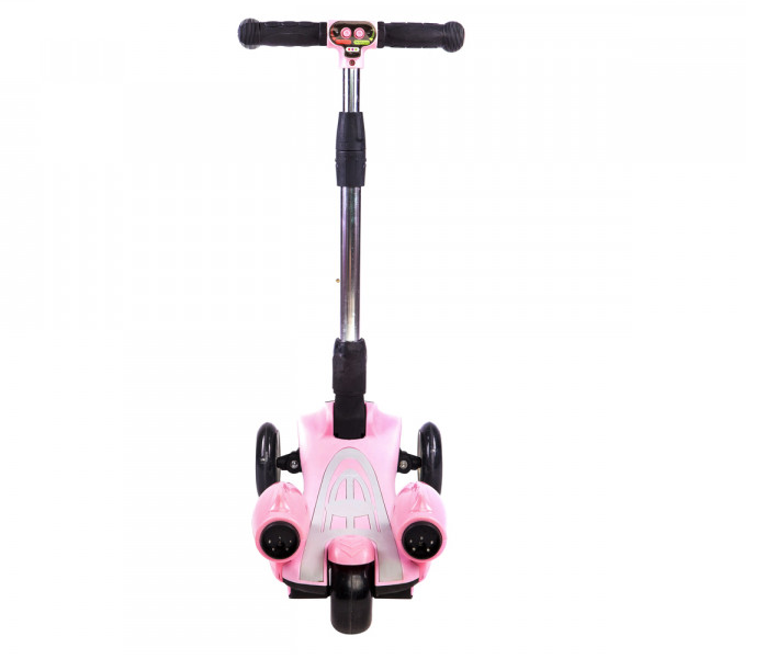 Самокат GLANBER PRO с паром и музыкой Розовый