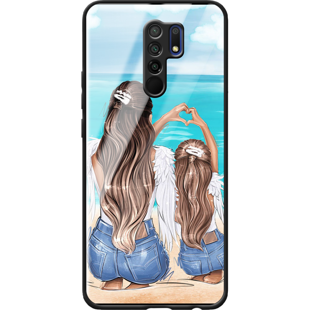 Чехол BoxFace Xiaomi Redmi 9 Family Vacation Черный силикон со стеклом (40233-up2380-40865)