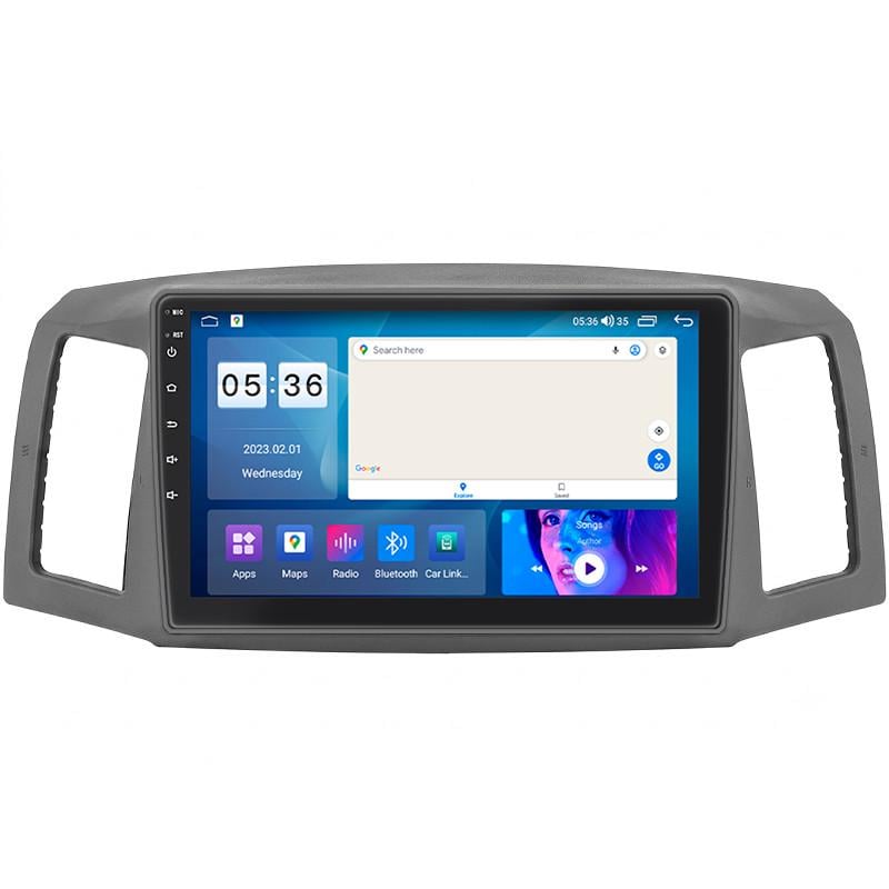 Автомагнитола штатная Lesko Prime совместима с Jeep Grand Cherokee 2005-2007 г. 10" дисплей 2/32Gb CarPlay 4G Wi-Fi (3084448073)