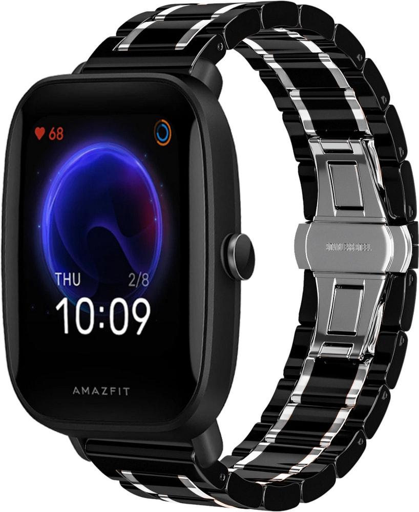 Ремешок керамический Ceramo для Amazfit Bip U Pro Black/White (28734-1E)