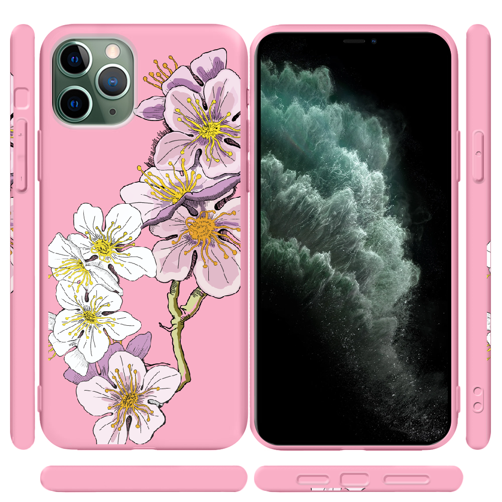 Чехол Boxface iPhone 11 Pro Cherry Blossom Розовый силикон (38189-cc4-43043) - фото 2