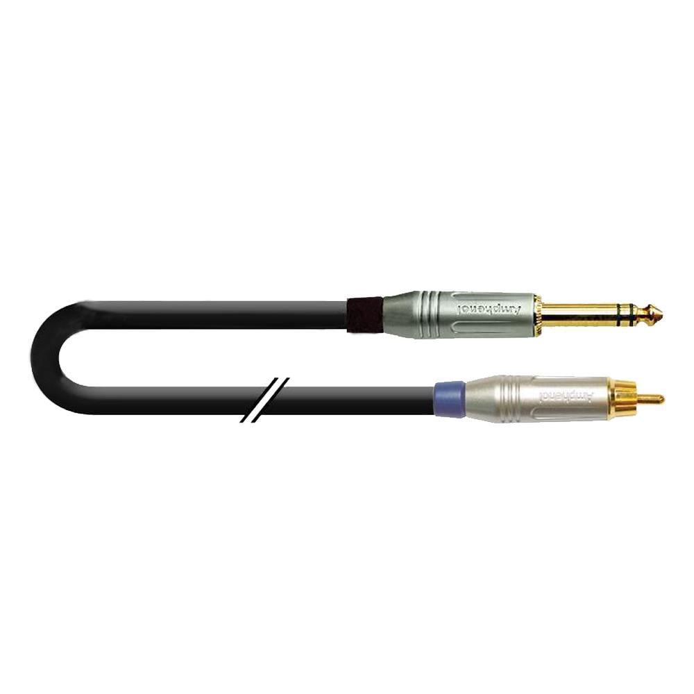 Аудиокабель переходной Jack 6,3 stereo-RCA штекер 1 м (1K-AIC29-01)