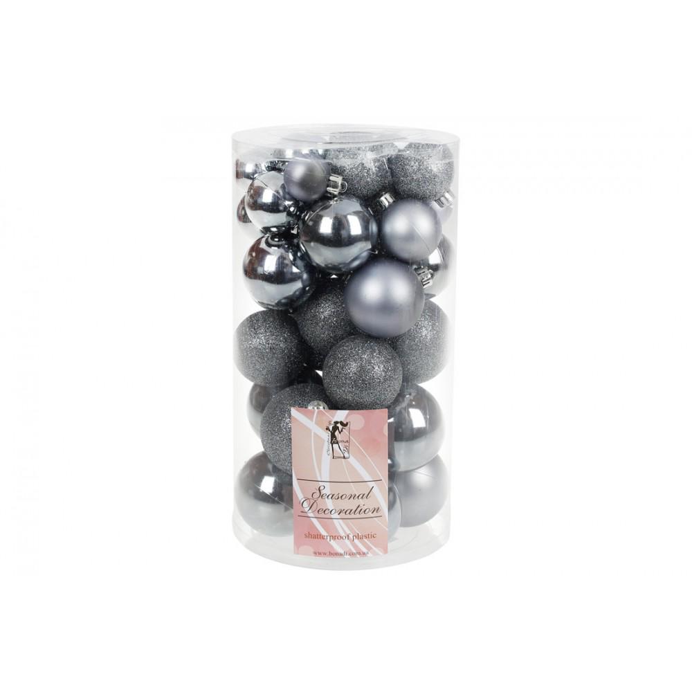 Набор елочных шаров 40 шт. Синий (147-877)