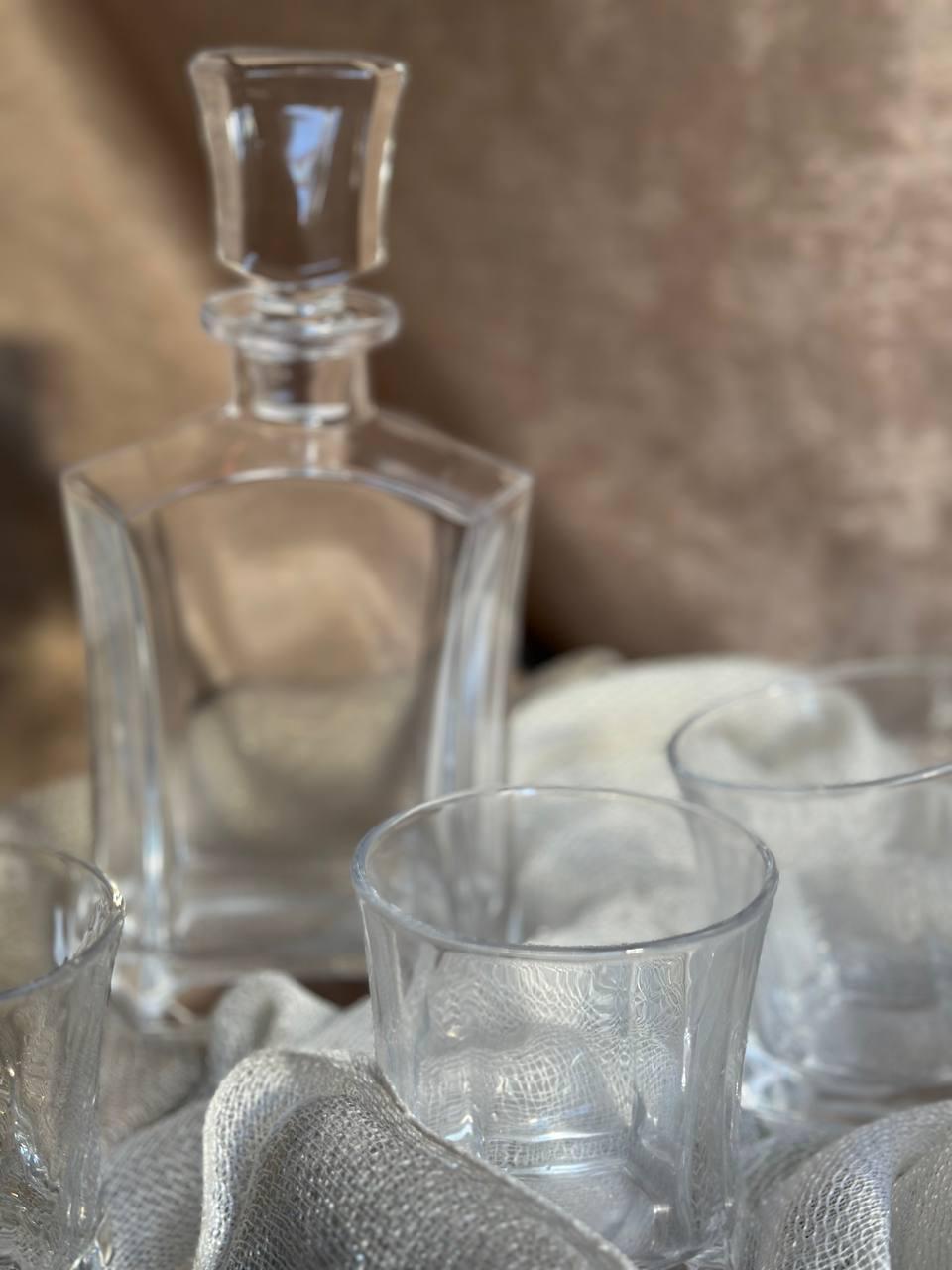 Набір для віскі Versailles Madrid скло графін 750 мл/склянки 300 мл 5 предметів - фото 2