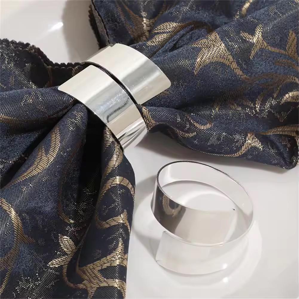 Набір кілець для серветок 45 мм 6 шт. Silver