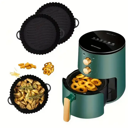 Форма силіконова для аерогрилів та аерофритюрниць Чорний (Q-1021) - фото 4 Форма силіконова для аерогрилів та аерофритюрниць Чорний (Q-1021) - фото 4