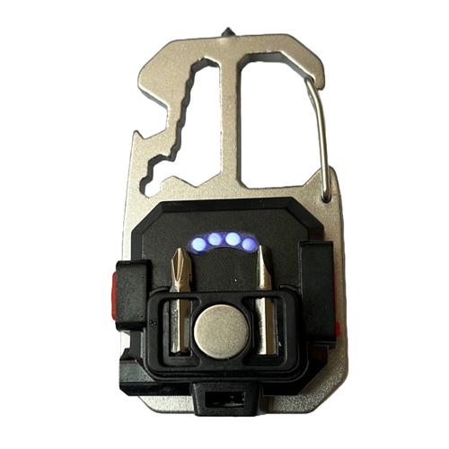 Фонарь многофункциональный 5138/KL-535-COB ULTRA white/yellow/red магнит/отвертка/карабин/Power indicator/USB-C - фото 2