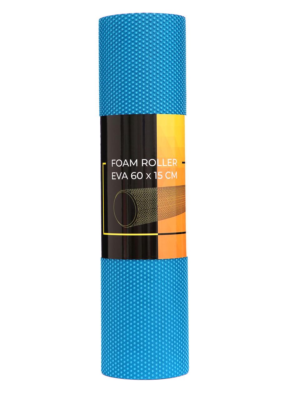 Масажний ролик Cornix EVA+ 60x15 см XR-0311 Blue (2375572271) - фото 8