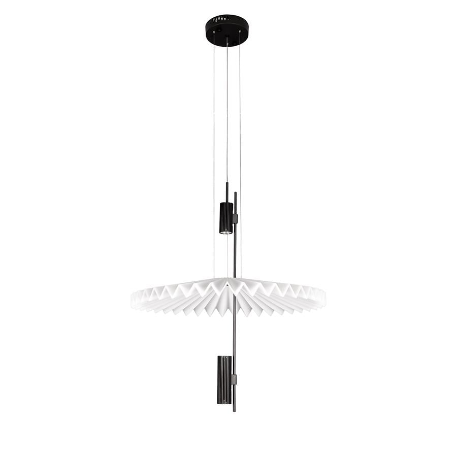 Люстра подвесная светодиодная Levistella 792D1297 600 BK декоративная плафон белый Черный