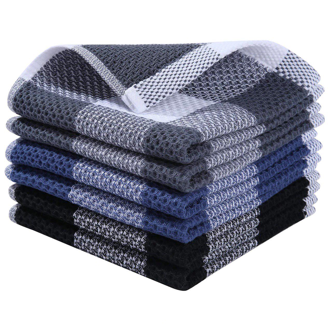 Набір кухонних рушників Premium Soft 6в1 100% бавовна 34х34 см Різнокольоровий (NRK0005)