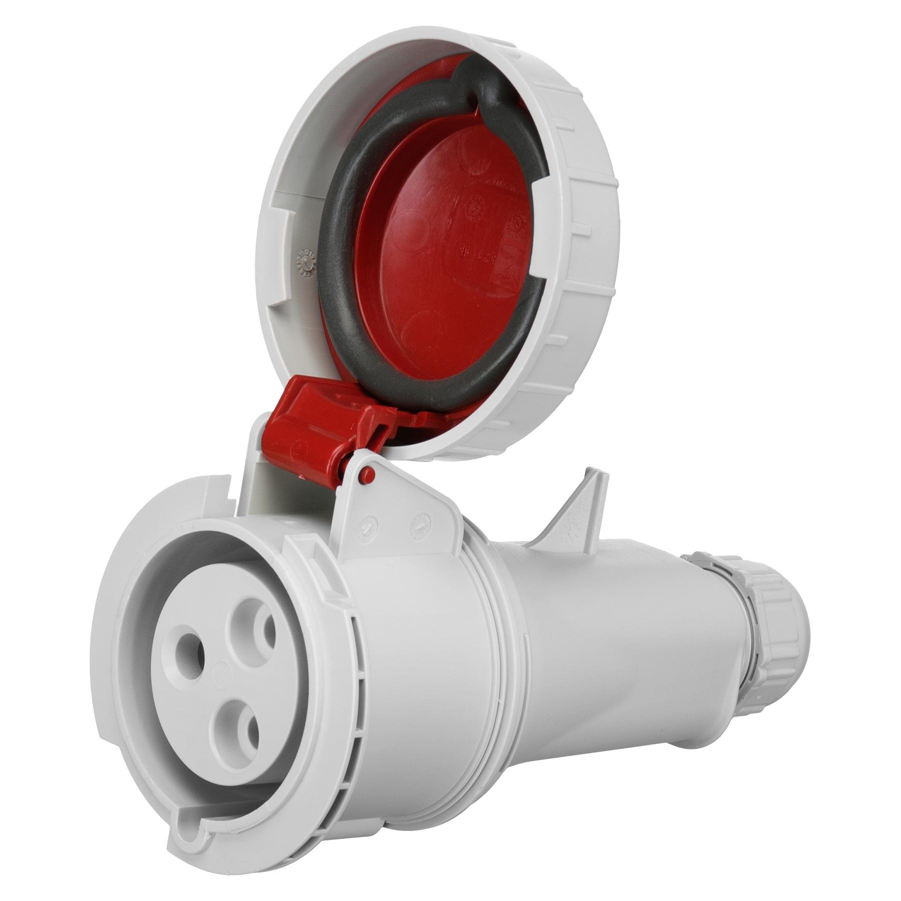 Розетка кабельна IDE 32А 380V 2P+E IP67 (3704)