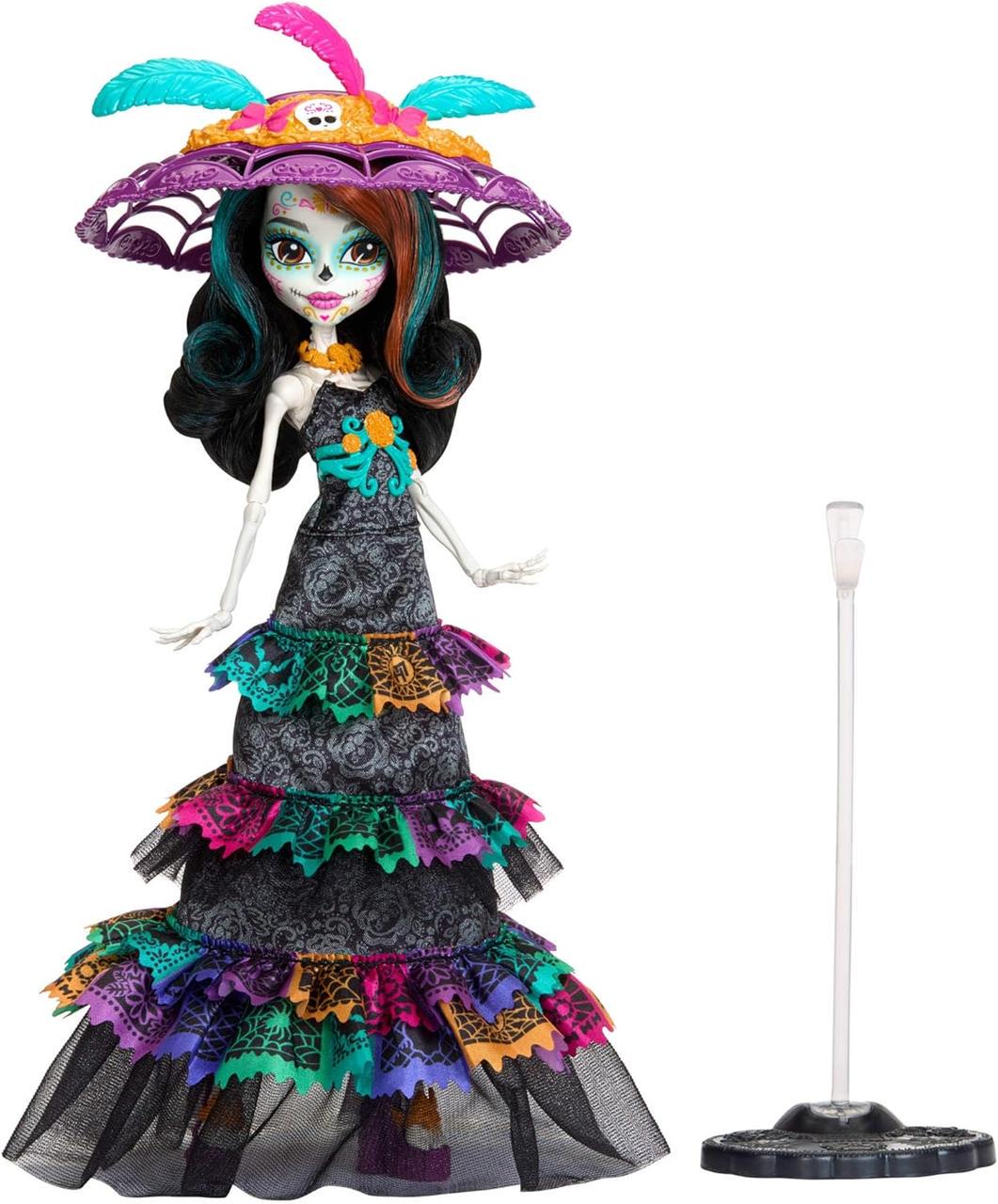 Кукла Monster High Skelita Calaveras Dia De Muertos Collectible Howliday (2604437977) - фото 4