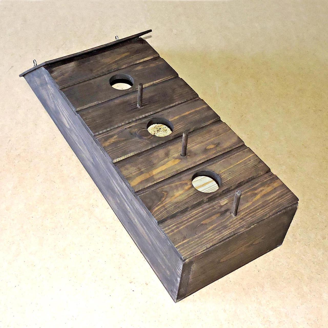 Шпаківня садова з дерева Папуга Капучино (СКВ-001509) - фото 2 Шпаківня садова з дерева Папуга Капучино (СКВ-001509) - фото 2