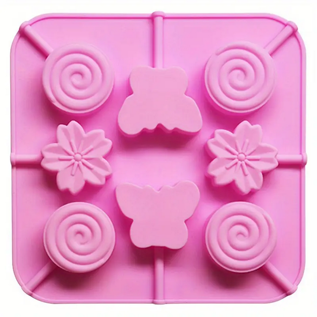 Форма силиконовая с 8 отверстиями для сладостей Розовый (SAM-19182) Форма силиконовая с 8 отверстиями для сладостей Розовый (SAM-19182)
