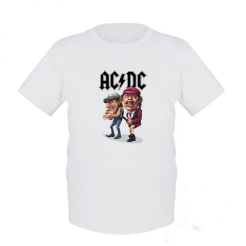 Футболка детская AC/DC Art 128 см Белый (340384-1-43735-S)