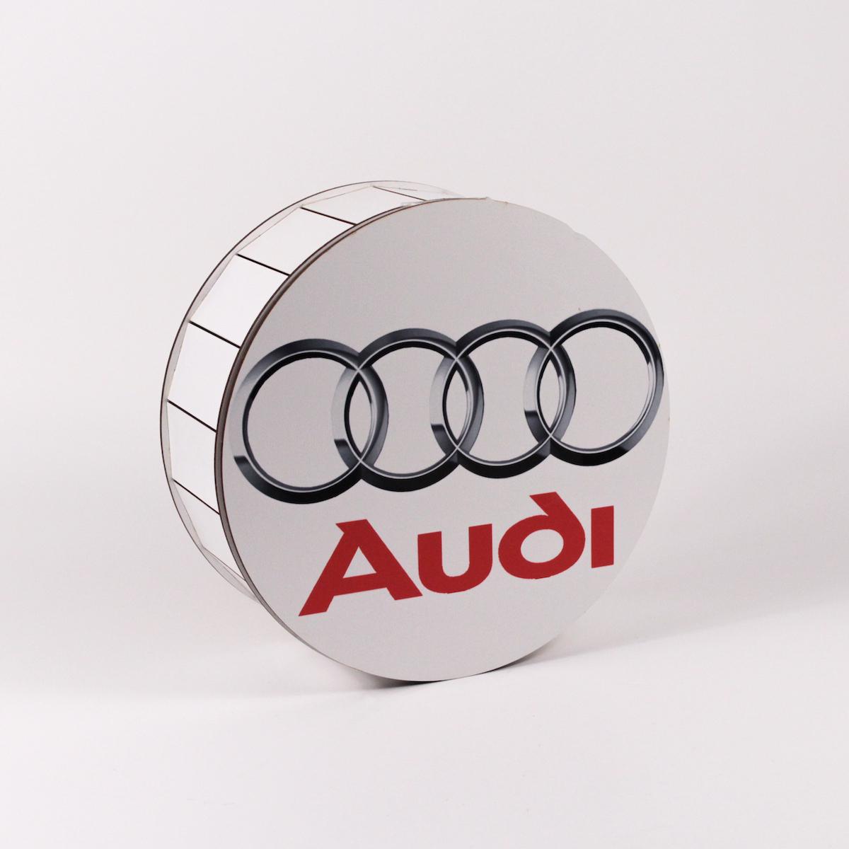 Коробка подарункова кругла "Audi" (4653)