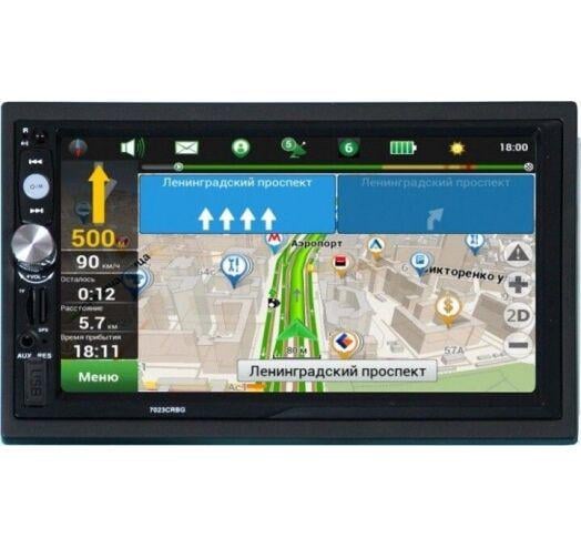 Автомагнитола Pioneer 7023CRBG 2DIN USB/microSD/FM/AUX/Bluetooth/GPS с сенсорным экраном 7"