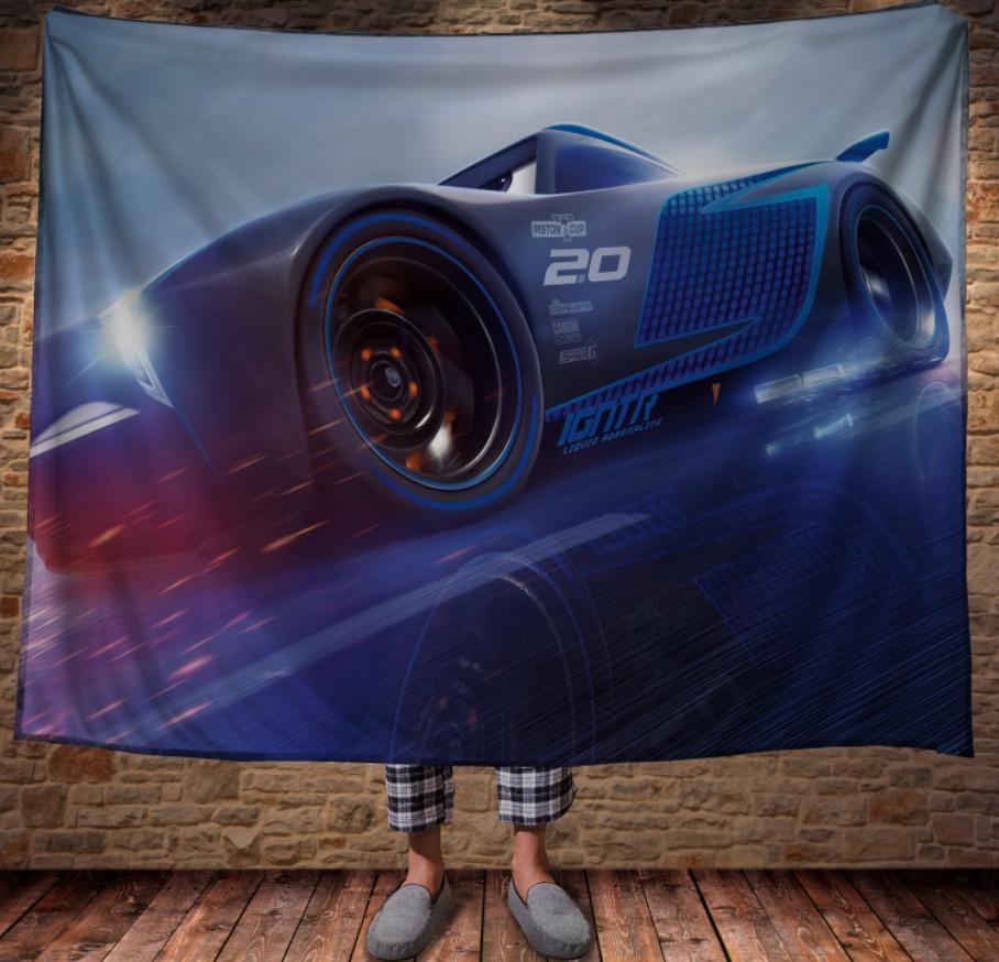 Плед с 3D принтом Cars Jackson Storm 150х200 см (epi_0116)