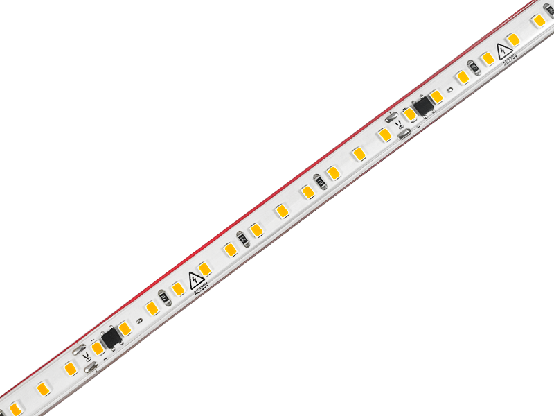 Світлодіодна стрічка AVT 17-WW SMD2835 120 LED 11х5,5 мм 220 В 9 Вт IP65 1 м Теплий білий (7692) - фото 3