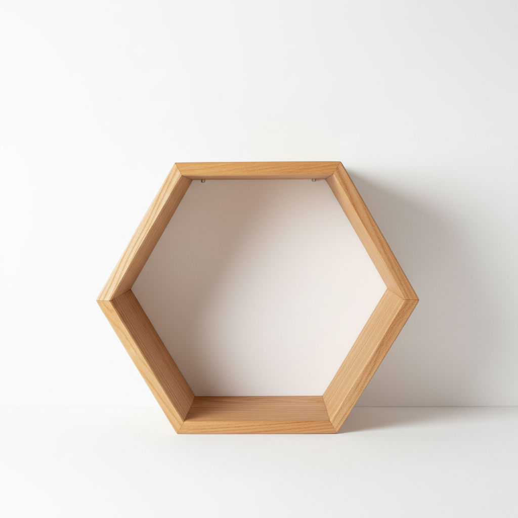 Поличка шестикутна Сота 32х37х9 см (ww9)