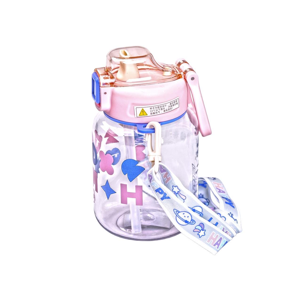 Пляшка для води Gucgres дитяча на ремінці HP-14-43P 650 мл Рожевий (A-033322) - фото 3 Пляшка для води Gucgres дитяча на ремінці HP-14-43P 650 мл Рожевий (A-033322) - фото 3