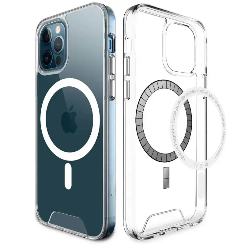 Чехол TPU Space Case with MagSafe для Apple iPhone 15 Pro Max (6.7") Прозрачный