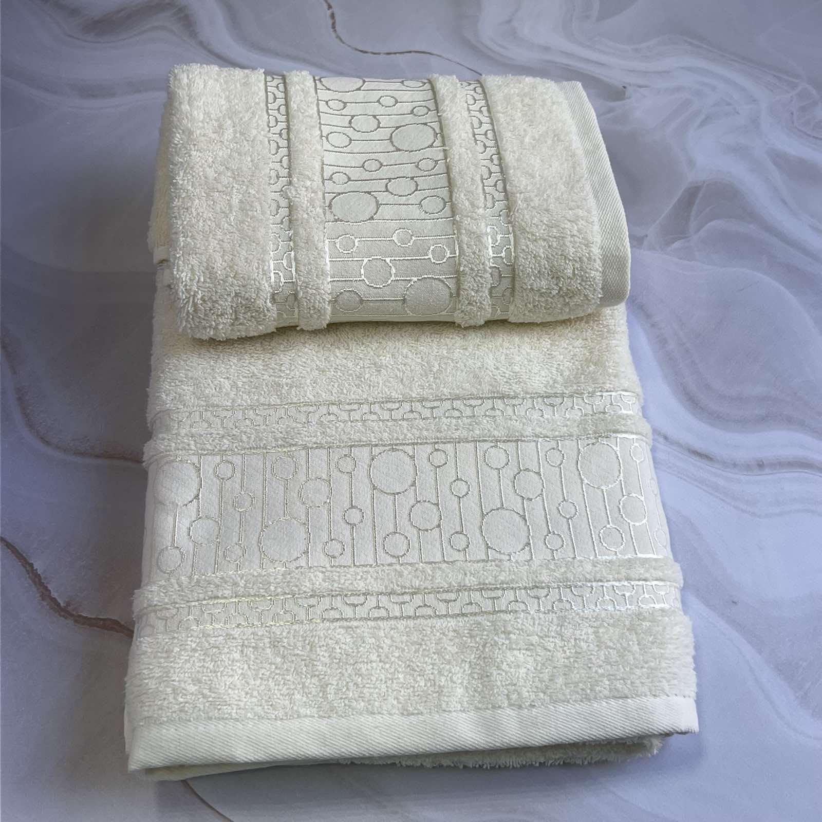 Набор полотенец банное и для лица 70х40 см/50х90 см 2 шт. Белый (mame2v1krug-beyaz) - фото 5 Набор полотенец банное и для лица 70х40 см/50х90 см 2 шт. Белый (mame2v1krug-beyaz) - фото 5