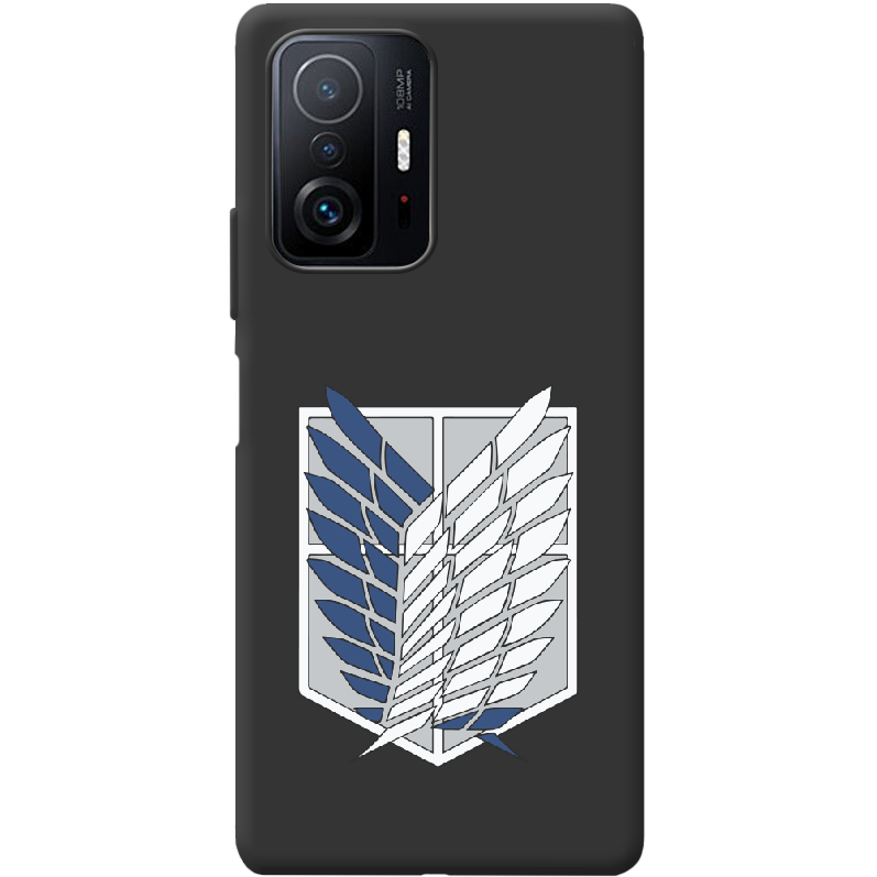 Чохол BoxFace Xiaomi 11T / 11T Pro Атака Титанів Крила Свободи Чорний силікон (43423-bk88-44163)