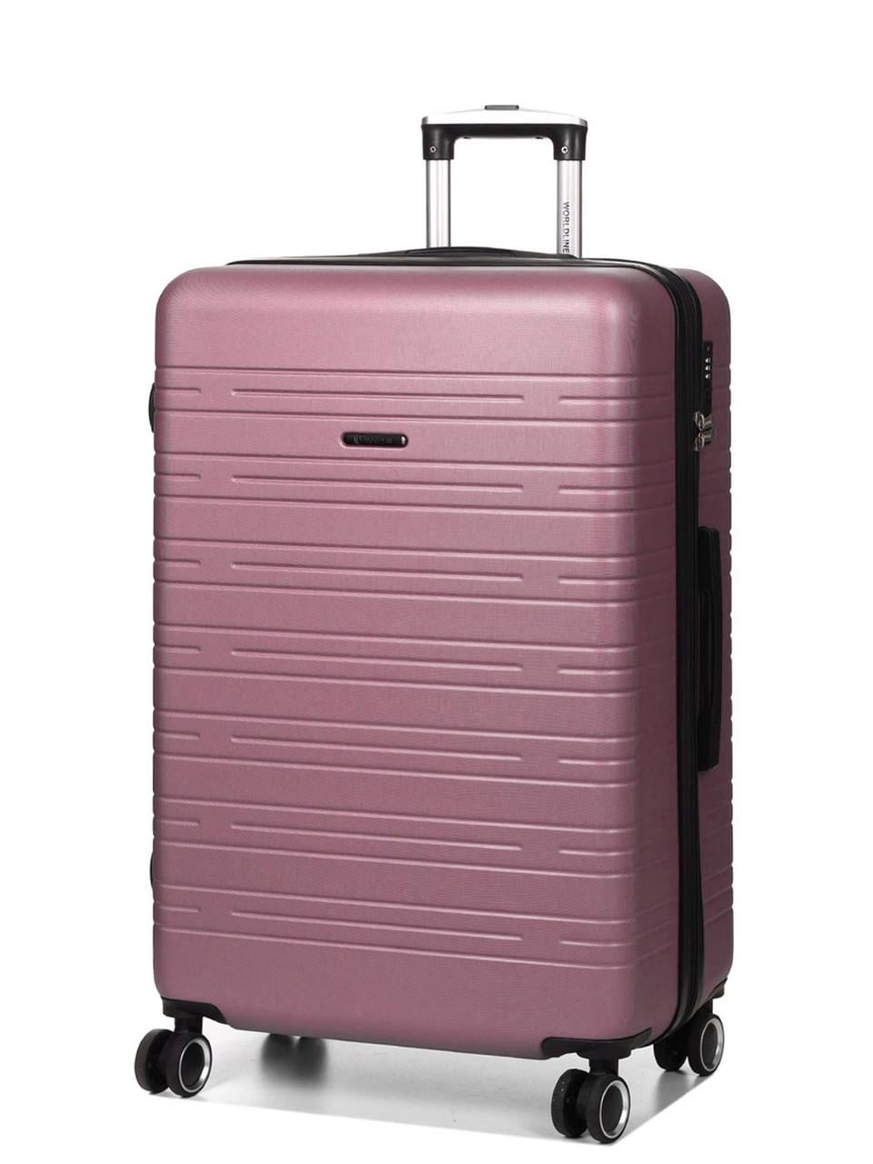 Чемодан Франция большая Worldline L 76х49х31+3 см 110 л 4,2 кг Розовый (627)
