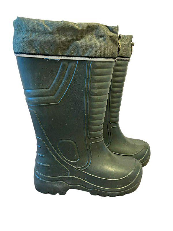 Чоботи зимові Jose Amorales манжета із затяжкою з хутряною вставкою із шкарпетками р. 45-46 Хакі (15234568741) - фото 2