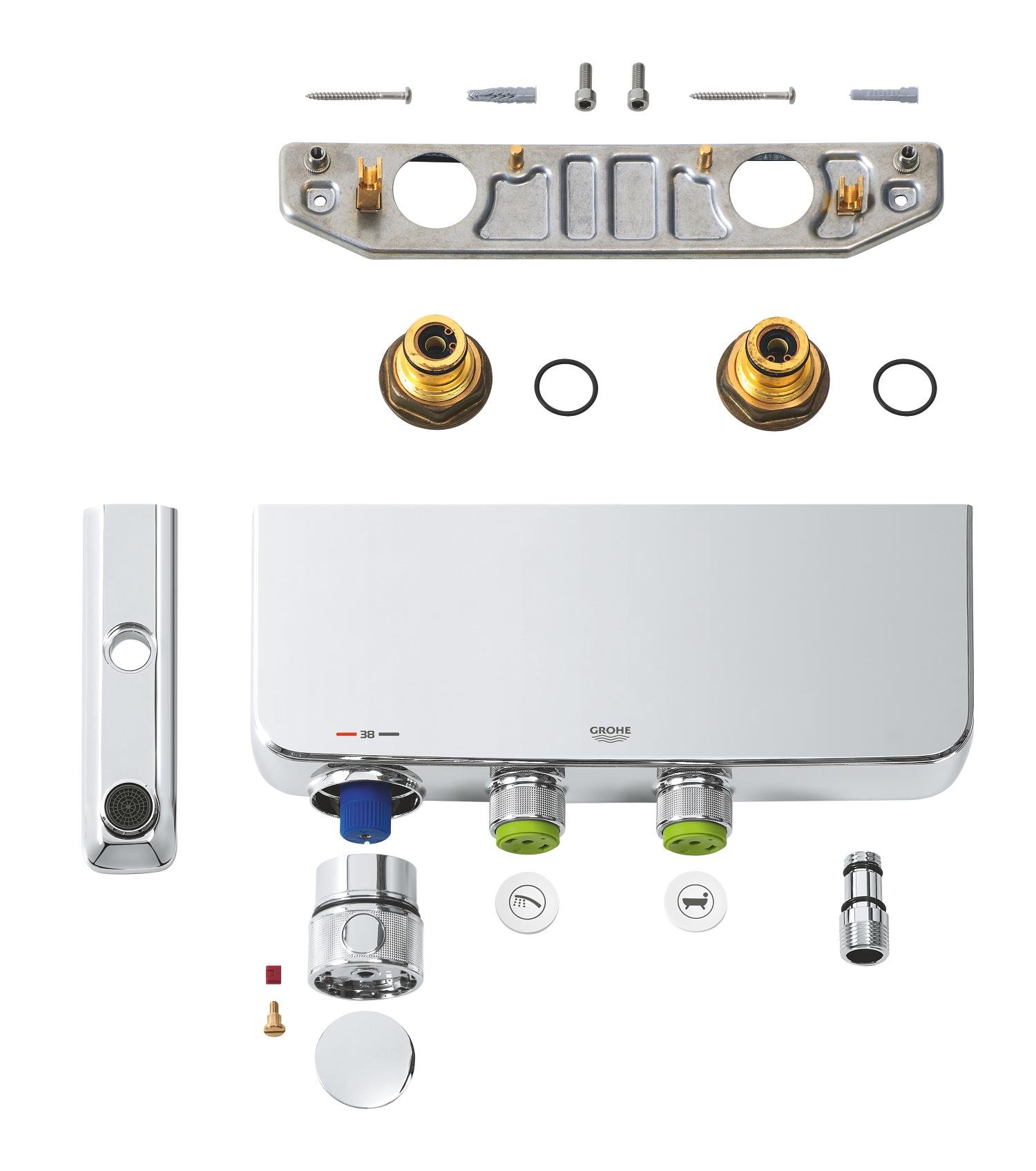 Термостат для ванни Grohe Grohtherm SmartControl (34718000) - фото 3 Термостат для ванни Grohe Grohtherm SmartControl (34718000) - фото 3